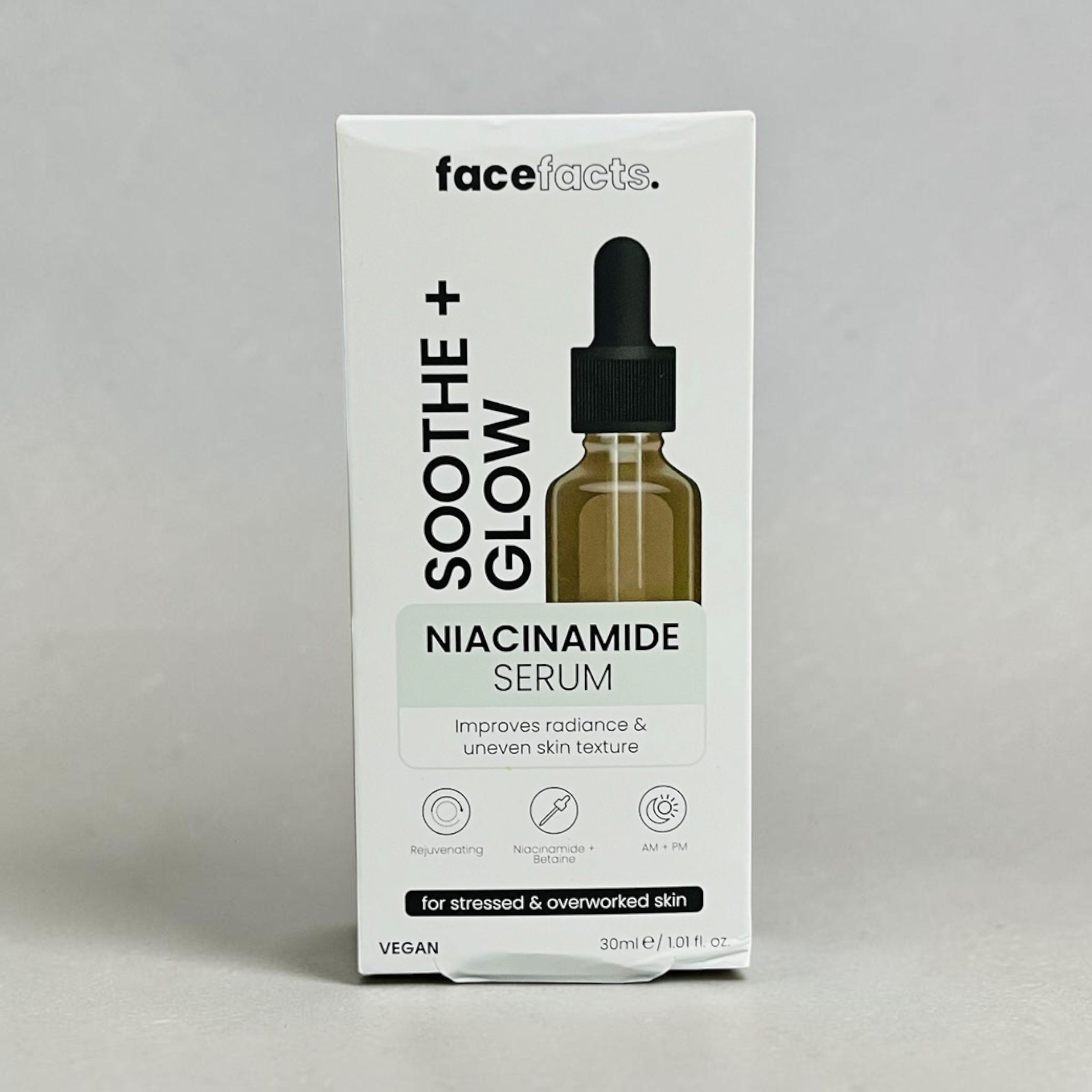 FACE FACTS SOOTHE + GLOW NIACINAMIDE SERUM 30ML